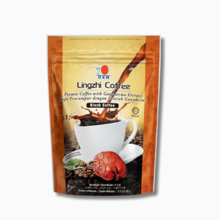 قهوة لينزي السوداء 20 كيس (2 في 1) DXN Lingzhi café noire